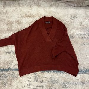 Anthro Cashmere Sweater | Burgundy